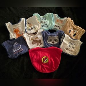 Colorful Animal Print & Buceeys Baby Bibs